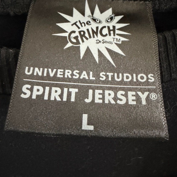 Universal Black Fuzzy Spirit Jersey with Grinch Design - Picture 2 of 4